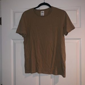ZARA Tan Tee Shirt
